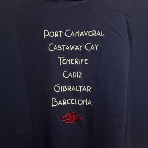 Y2K Disney Cruises Size Large Transatlantic 2007 Short Sleeve T Shirt - Picture 5 of 8
